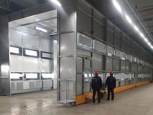 整體移動式噴漆房的地面導軌設計對場地平整度的要求